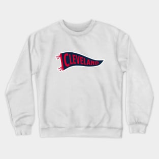 Cleveland Pennant - White Crewneck Sweatshirt